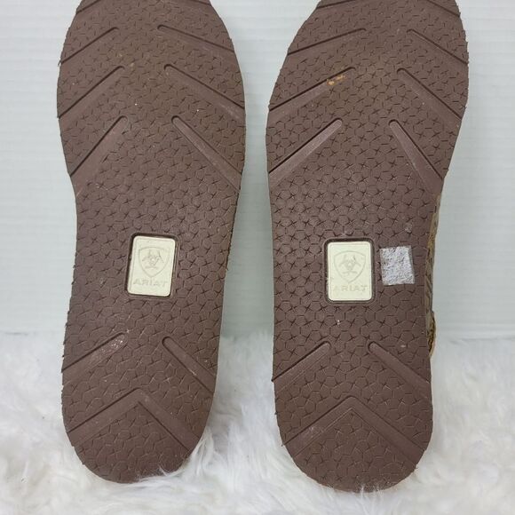 ARIAT Cruiser Womens Slip On Size 9.5 Copper Blanket Embossed Shoes - Picture 10 of 10